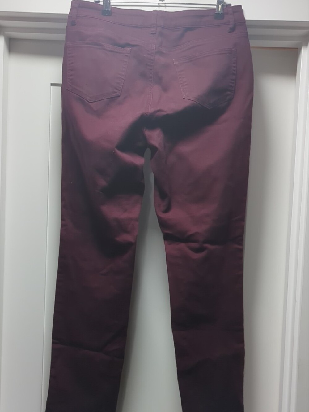 Westport Skinny Jeans in Burgundy - Picture 6 of 7